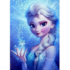 Diamond Painting - Diamond Painting Portrait Elsa - Magie Hivernale La Reine des Neiges
