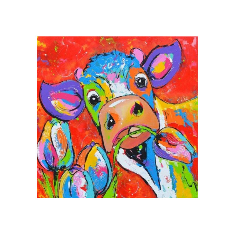Vache colorée lucienne