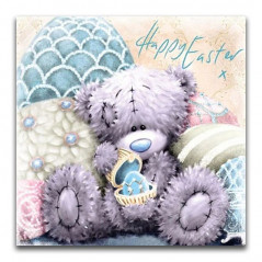 Ourson peluche happy easter