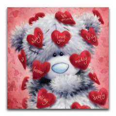 Broderie Diamant - Ourson peluche love you