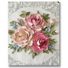 Diamond Painting - Broderie Diamant - Fleurs rose et pivoine Melissa