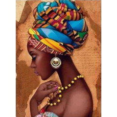 Broderie Diamant - Femme Africaine Inaya