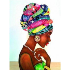 Broderie Diamant - Femme Africaine Asma