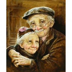 Couple âgé Heureux Dans les bras