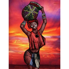 Broderie Diamant - Femme Africaine Oumou