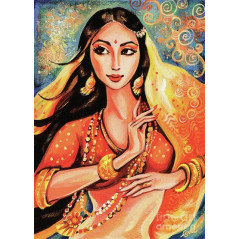 Broderie Diamant - Femme indienne Mira
