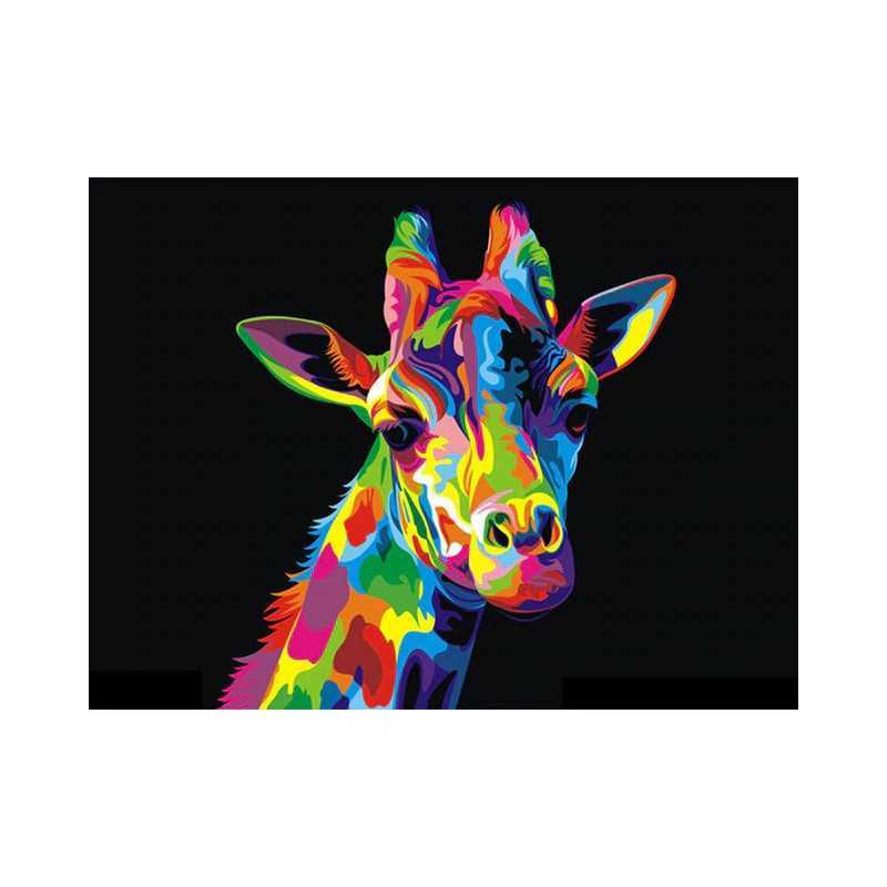 Diamond Painting -Girafe coloré