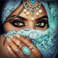 Diamond Painting - Broderie Diamant - Femme Arabe Jana