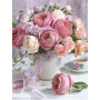 Broderie Diamant - Jolie Fleurs Rose