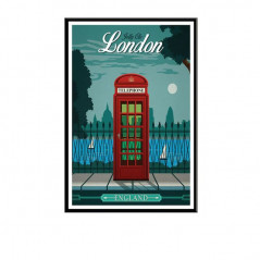Broderie Diamant - Paysage Vintage London