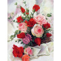 Broderie Diamant - Bouquet rose lavali