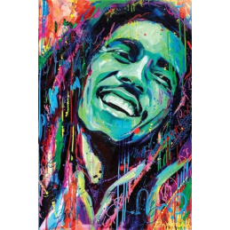 Diamond Painting - Broderie Diamant - Bob Marley Poster